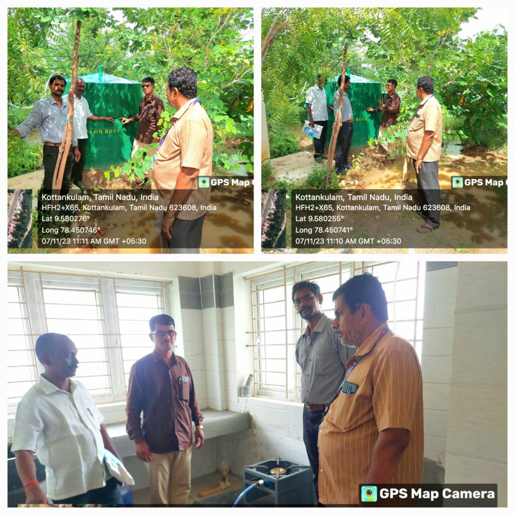 50kg/Day Biogas plant- Primary health centre Parthipanur paramakudi