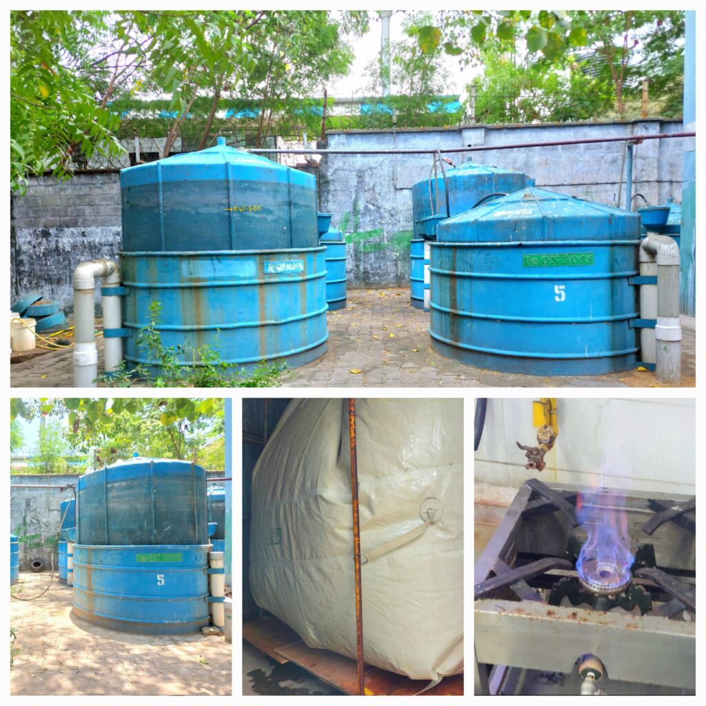 300kg/Day Food waste biogas plant - ITC LIMITED, CHENNAI