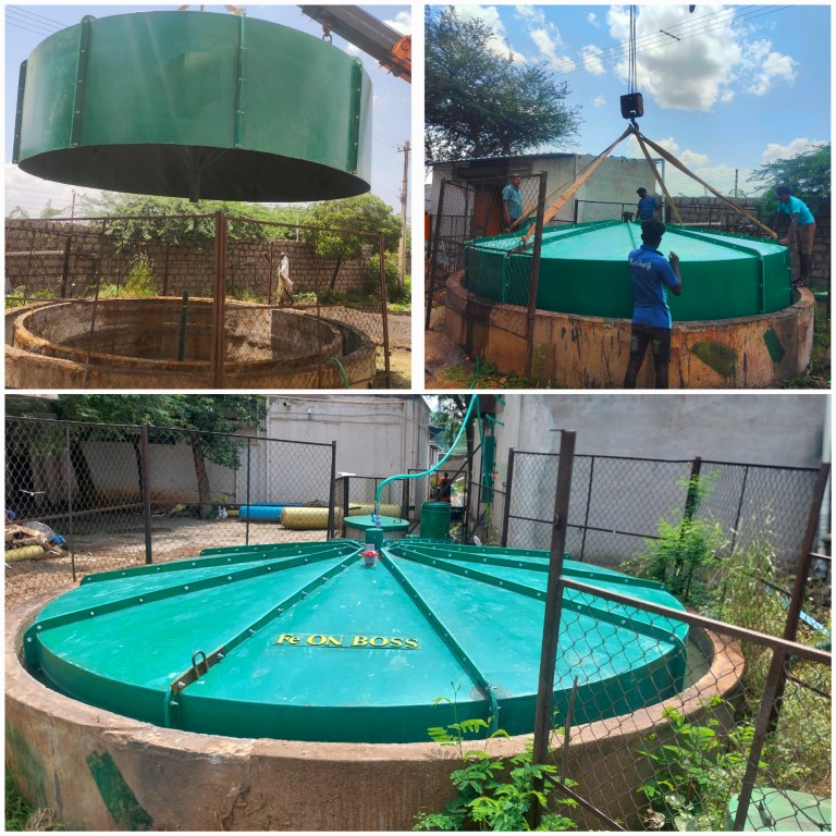 500Kg/Day Food Waste Biogas Plant, Nandi International School & College, Bellary, Karnataka