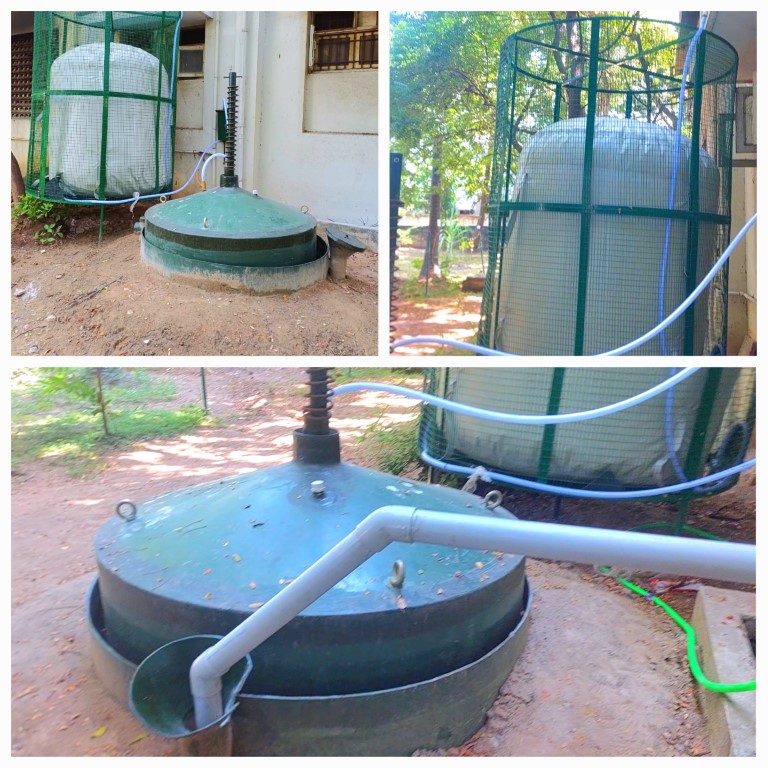 50Kg/Day Biogas Plant - Sacred Heart college, Satya Nilayam, Thiruvanmiyur